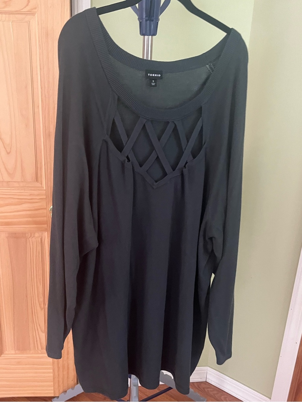 Torrid Crisscross Lattice Long Sleeve Top